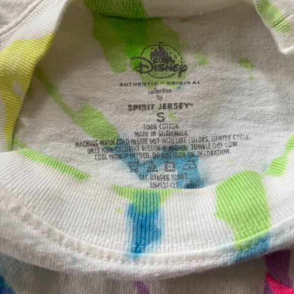 Disneyland Resort Neon Tie Dye Spirit Jersey Size S PRE-OWNED - Picture 5 of 5